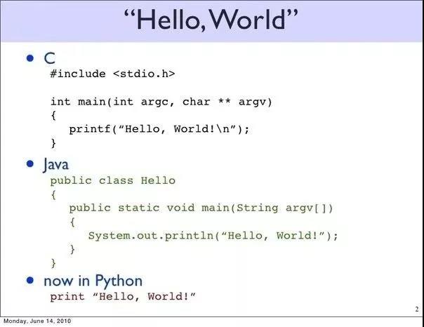 在Python环境中编写“Hello，World”的代码