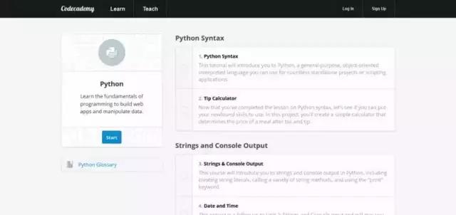 Learn Python Programming @ Codecademy